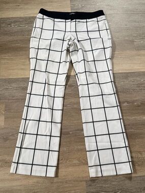 Express Editor Women's White and Black Dress Pants in size 10 R
